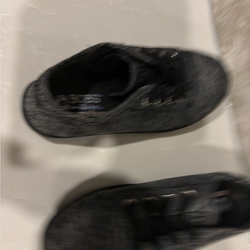 Skechers BOBS Memory Foam Sneakers – Black/Gray Knit – Women’s 6.5 - Picture 2 of 11